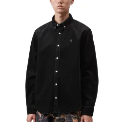 CARHARTT-WIP Madison Cord L/s Chemise /soot - CARHARTT-WIP