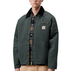 CARHARTT-WIP Og Detroit Jacket /raven black stone canvas - CARHARTT-WIP