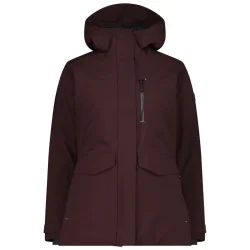 CMP Woman Long Veste Fix Hood /noir berry - CMP