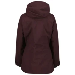 CMP Woman Long Veste Fix Hood /noir berry - CMP