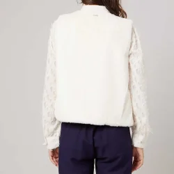 DEELUXE EST 74 Fuzzy Veste /beige - DEELUXE-EST-74