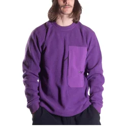 FW APPAREL Sherpa Fleece Crew /Deep Purple