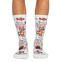 JIMMY LION Athletic Basquiat Batman /White - JIMMY-LION