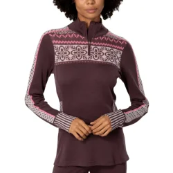 KARI TRAA Ines Half Zip /cocoa powder - KARI-TRAA