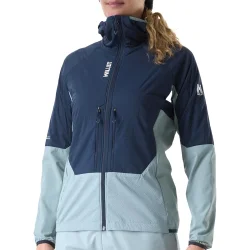 MILLET M White Alpha Hoodie W /aquatic saphir - MILLET