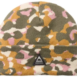PASSENGER Amber Knit Beanie /Powder Camo Dusty Olive - PASSENGER