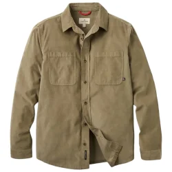 PASSENGER Backcountry Cord Light Shirt 2.0 /chiné olive - PASSENGER
