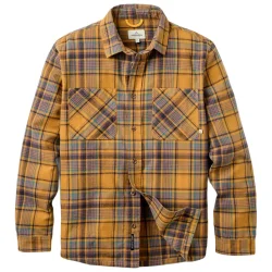 PASSENGER Backcountry Flannel Check Shirt /chiné ocre check - PASSENGER