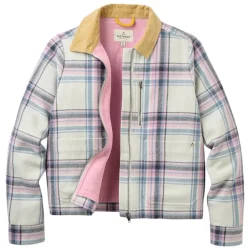 PASSENGER Bramble Overshirt /blanc sand rose haze check - PASSENGER