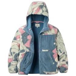 PASSENGER Clover Sherpa Fleece Hooded Veste /slower rhythms stormy bleu - PASSENGER