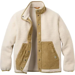 PASSENGER Clover Sherpa Fleece Jacket /Vintage White - PASSENGER