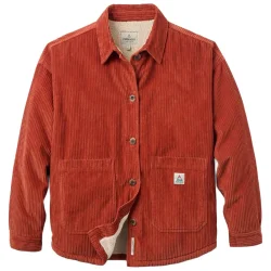 PASSENGER Flint Corduroy Overshirt 2.0 /foncé rust - PASSENGER