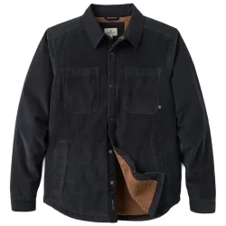 PASSENGER Kodiak Sherpa Lined Cord Overshirt /Faded Black - PASSENGER