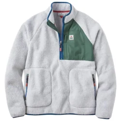 PASSENGER Offgrid 1/2 zip sherpa fleece /gris marl 2 - PASSENGER