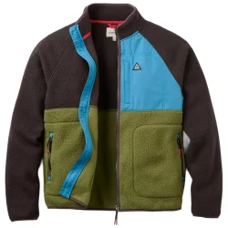 PASSENGER Offgrid Full Zip Sherpa Fleece /espresso kaki - PASSENGER