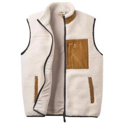PASSENGER Trekker Deep Pile Sherpa Vest /warm ivory - PASSENGER