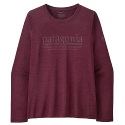 PATAGONIA Cap Cool Daily L/s Chemise hut tripper w /berry fig clair berry fig x-dye - PATAGONIA