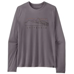 PATAGONIA Cap Cool Trail L/s Chemise stratapeaks /may gris - PATAGONIA