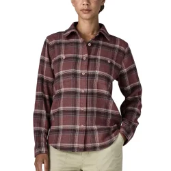 PATAGONIA Fjord Flannel Shirt W /cozy cabin berry fig - PATAGONIA