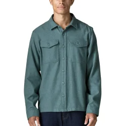 PATAGONIA Fjord Flannel Shirt /whole weave bleu sage - PATAGONIA