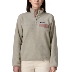 PATAGONIA Lw Synch Snap-T Pullover W /oatmeal chiné w moonrise taupe - PATAGONIA