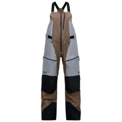 PEAK PERFORMANCE Vertical Gore-Tex Pro 3L Shell Bib Pants W /terrain tan lt grey - PEAK-PERFORMANCE