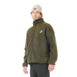 PICTURE ORGANIC Hafdals Emb Zip Fleece /tobacco - PICTURE-ORGANIC