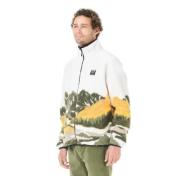 PICTURE ORGANIC Hafdals Zip Fleece /grape leaf - PICTURE-ORGANIC