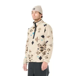 PICTURE ORGANIC Kimag Printed 1/4 fleece /emeral motif - PICTURE-ORGANIC