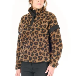 PICTURE ORGANIC Velora Printed 1/4 fleece /wild spot motif - PICTURE-ORGANIC