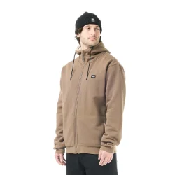PICTURE ORGANIC Yinni Plush Zip Hoodie /shitake - PICTURE-ORGANIC