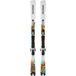 SALOMON Addikt Pro 76 + Fix Mi12 Gw F80 /blanc turquoise - SALOMON