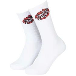 SANTA CRUZ Broken Dot Sock T42-46 /blanc - SANTA-CRUZ