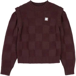 SANTA CRUZ Check 2-in-1 Knit Crew /Cocoa Powder - SANTA-CRUZ