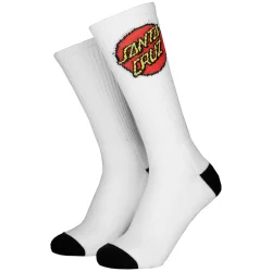 SANTA-CRUZ Classic Dot Sock x 2 /blanc noir 42/45 - SANTA-CRUZ