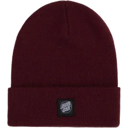 SANTA CRUZ Cruz Label Beanie /foncé plum - SANTA-CRUZ