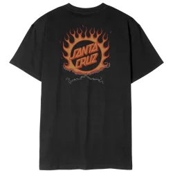 SANTA CRUZ Forging Dot T-Shirt /Black - SANTA-CRUZ