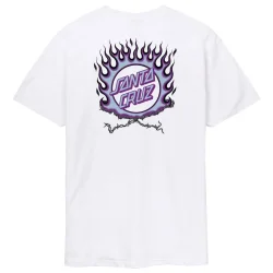 SANTA CRUZ Forging Dot T-Shirt /White - SANTA-CRUZ