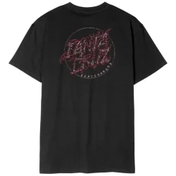 SANTA CRUZ Scourge Dot T-Shirt /Black - SANTA-CRUZ