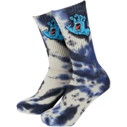 SANTA CRUZ Screaming Hand Tie Dye Sock T42-46 /noir - SANTA-CRUZ