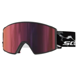 SCOTT React /granite black white /AMP red chrome /cat 3 + AMP aurora green chrome /cat 1 - SCOTT