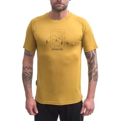 SENSOR Merino Air Say Yes T-Shirt Manches Courtes /Moutarde - SENSOR