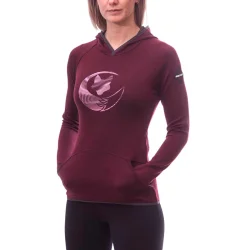 SENSOR Merino Upper Fox Sweat À Capuche W /Rouge Porto - SENSOR
