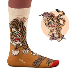 SOCK AFFAIRS Traditional Tiger Tattoo - SOCK-AFFAIRS