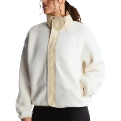THE NORTH FACE Cragmont Snap Front Fleece Jacket W /white dune desert stone - THE-NORTH-FACE