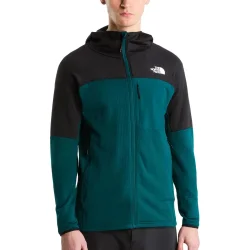 THE NORTH FACE Polartec Powergrid Stormgap Hoodie /pacific sarcelle tnf noir - THE-NORTH-FACE