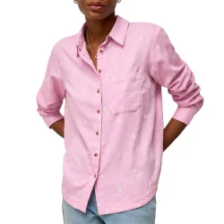 WHITE STUFF Libbby Organic Cotton Shirt /Pink Mlt - WHITE-STUFF