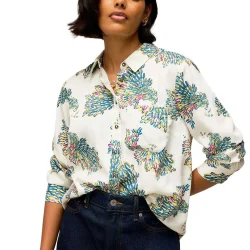 WHITE STUFF Libby Printed Shirt /Ivory Mlt