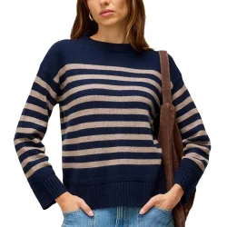 WHITE STUFF Taylor Wool Blend Jumper /marine multi - WHITE-STUFF