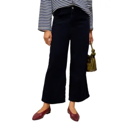 WHITE STUFF Tia Cord Wide Leg Crop /Dark Navy
